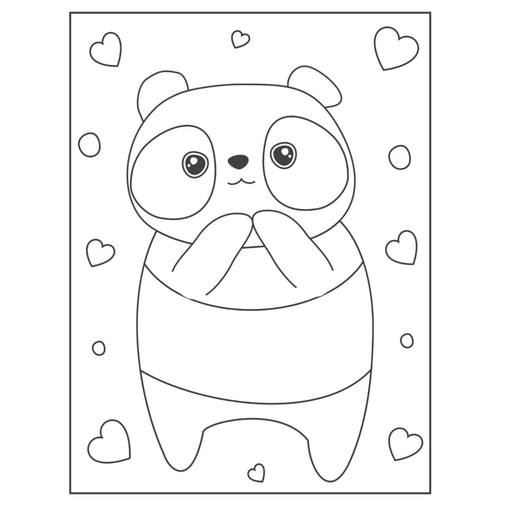 Panda coloring pages