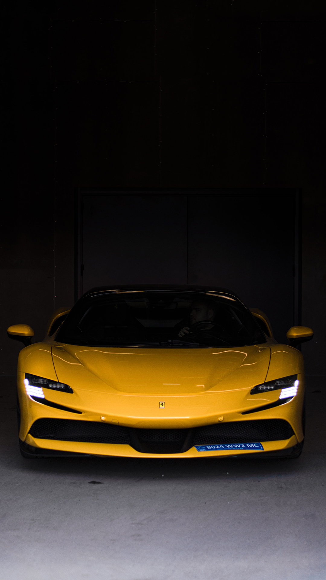 yellow ferrari