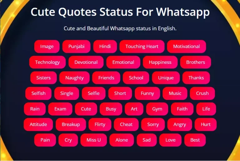 Best Cute status in English