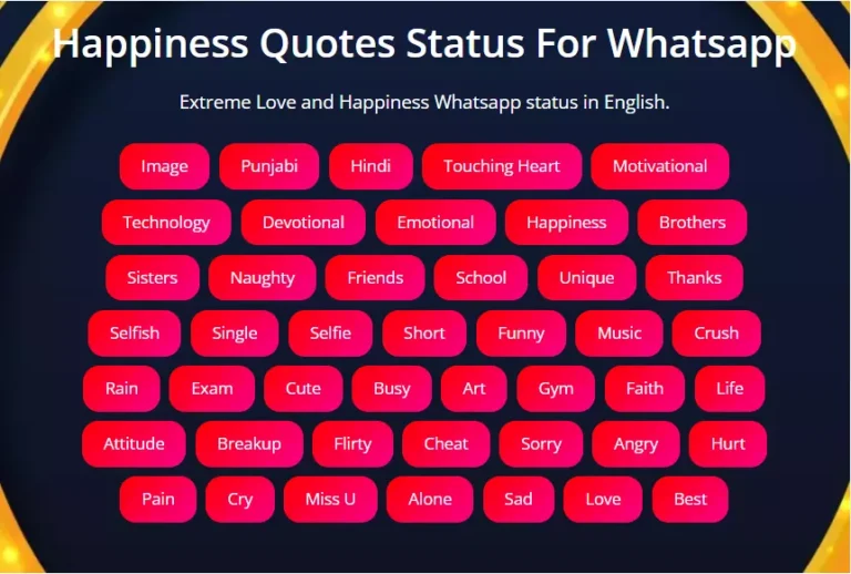 Best Happiness status in English