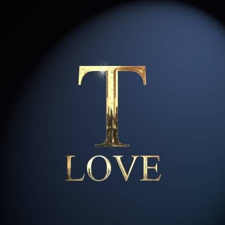 T lOVE Stylish T Letter Dp