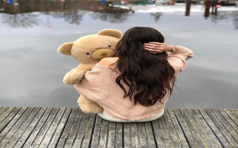 Dp Images Whatsapp Dp Cute Girl With Teddy Bear Profile Pic